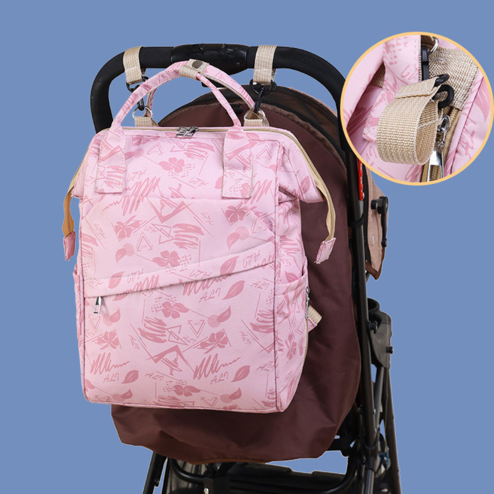 Pink Wavy Mummy bag