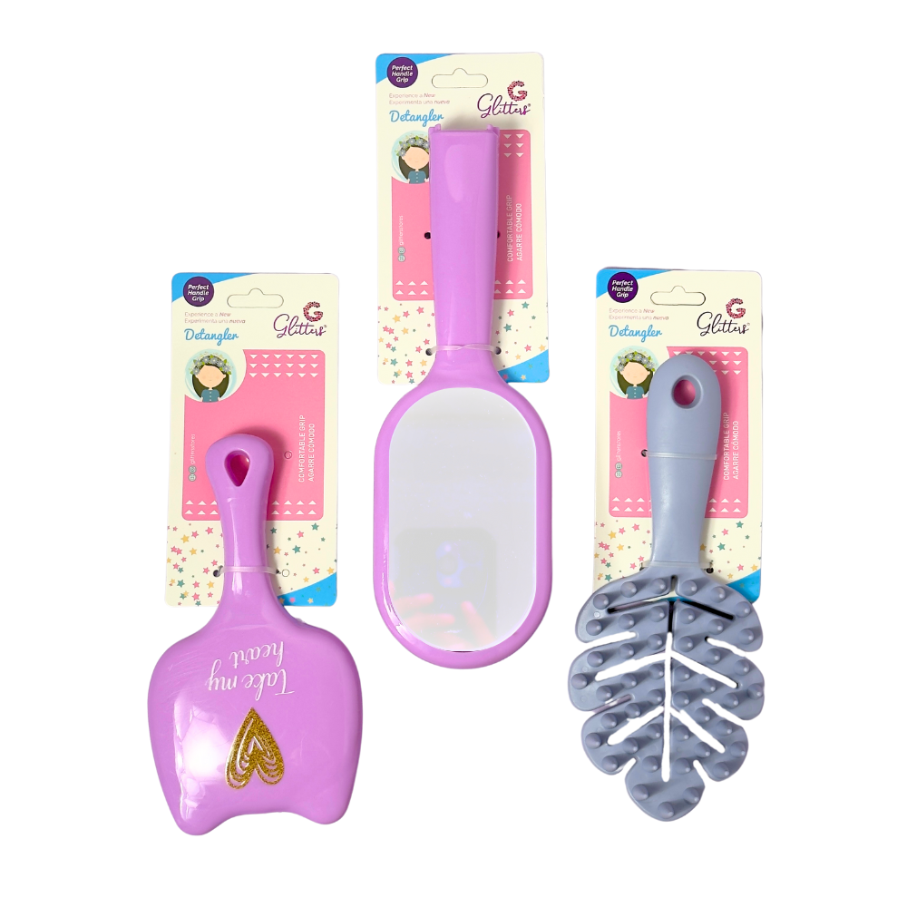 Kitty Plant Hairbrush Set