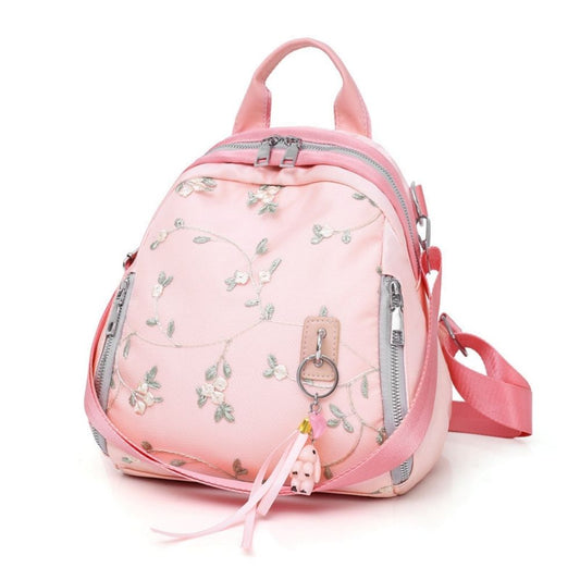 Petals & Pockets Pink Floral Backpack