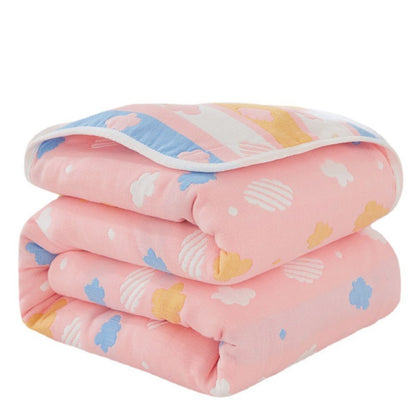 Pink Cloudscape Cozy Blanket