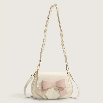 Leather Bow Bag