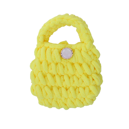 Knitted Plush Mini Handbag