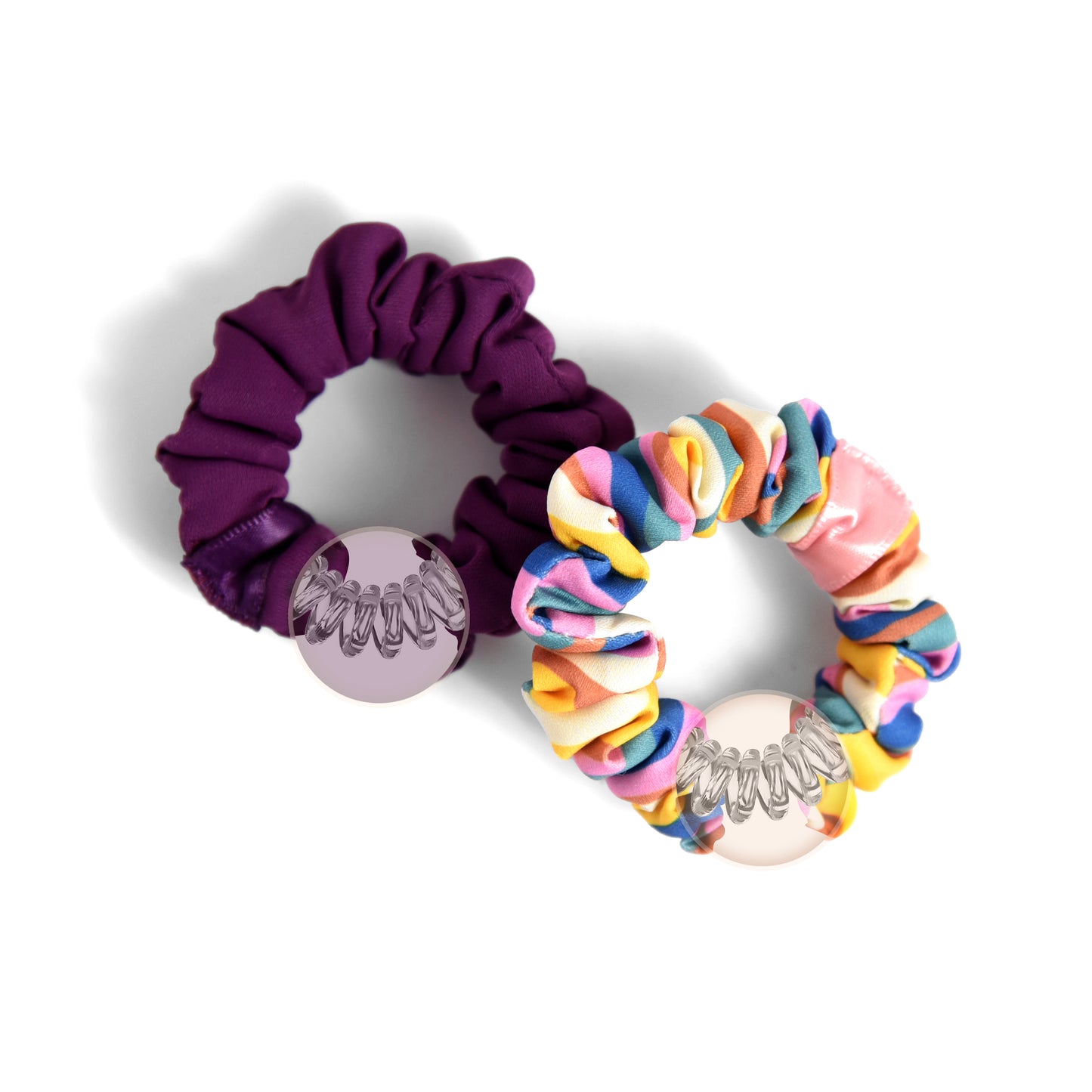 Vibrant Colorful Hair Tie Duo