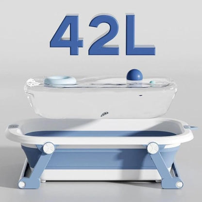 Blue Alphabet Foldable Bathtub