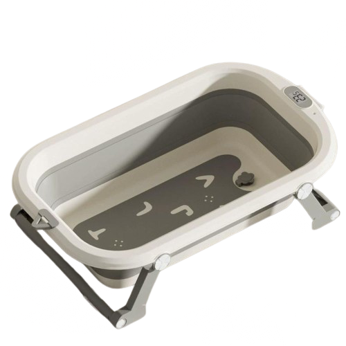 Grey Alphabet Foldable Bathtub