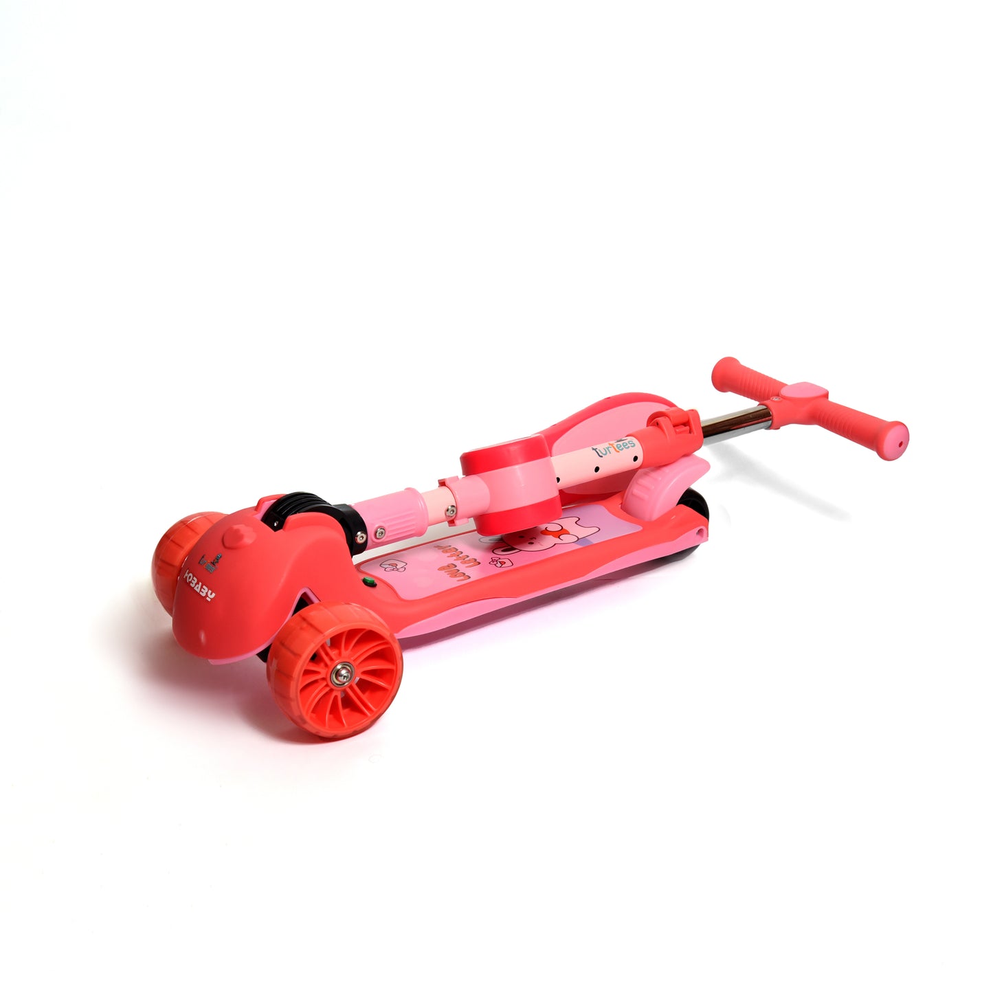 Pink Foldable Seat Scooter