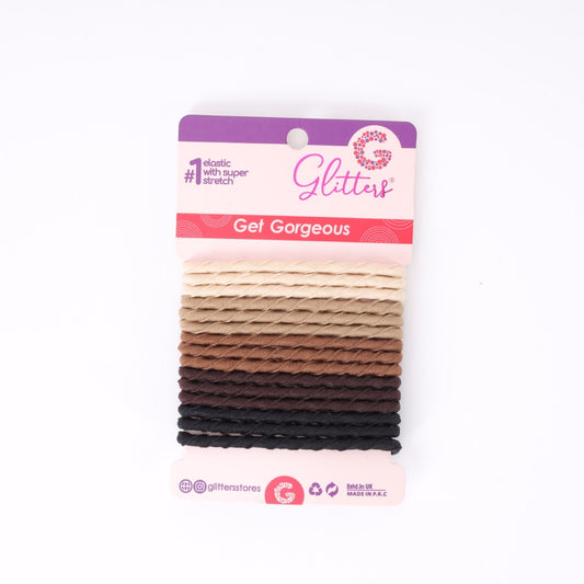 22pcs Brown Hairties