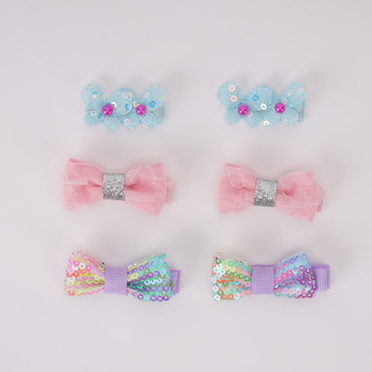 Basic tie Bow Clips