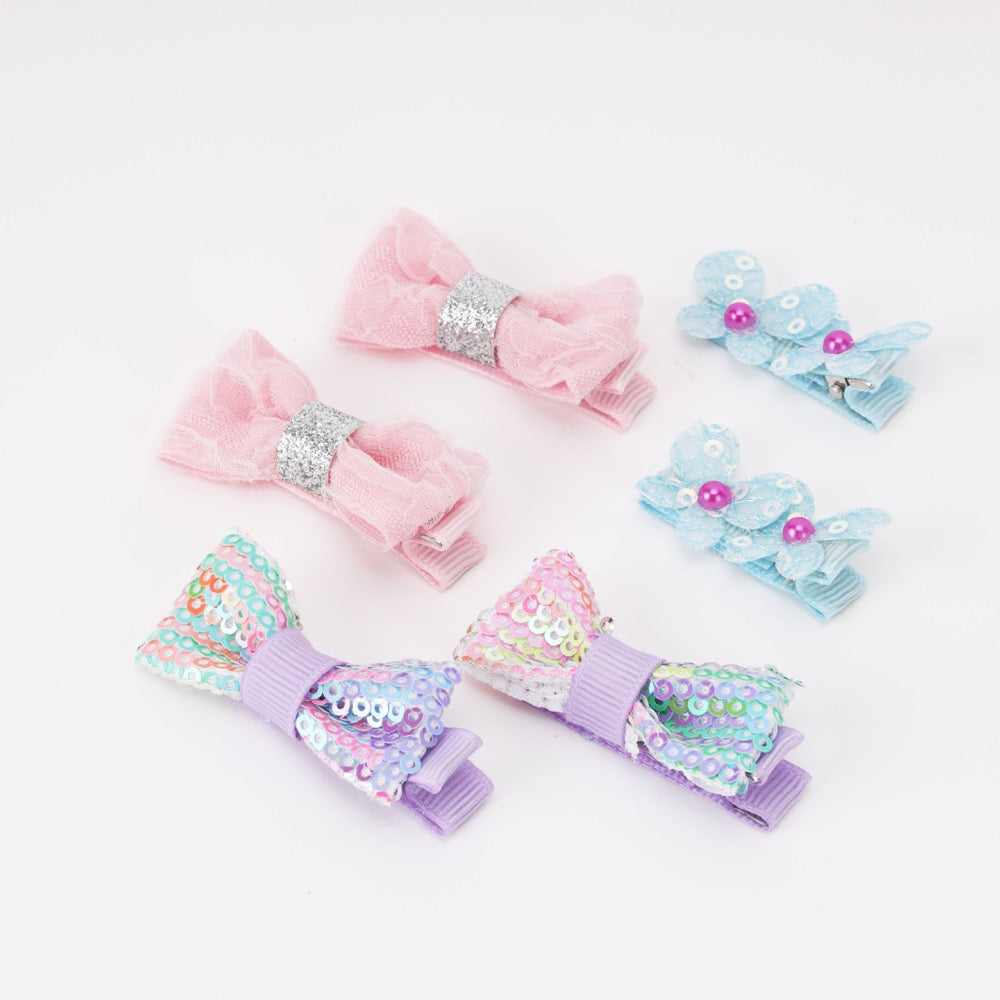 Basic tie Bow Clips