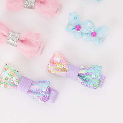 Basic tie Bow Clips