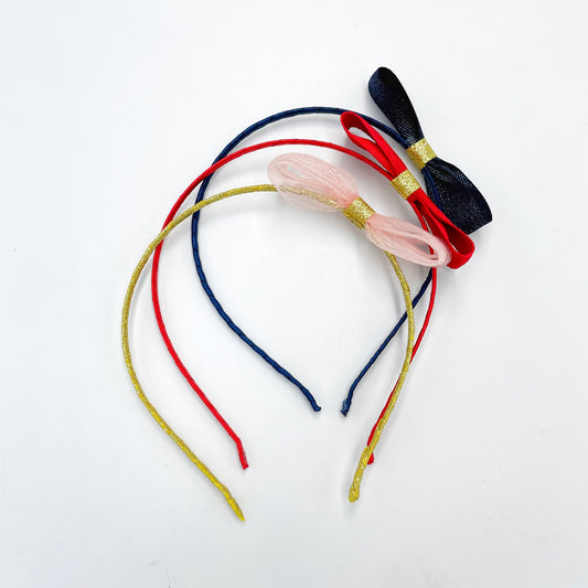 Tricolor Bow HairBands