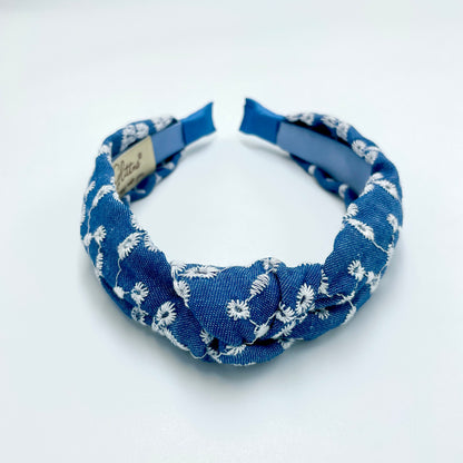 Denim Blossom Hairband