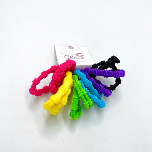 Lined Colorful Hair Ties Set.