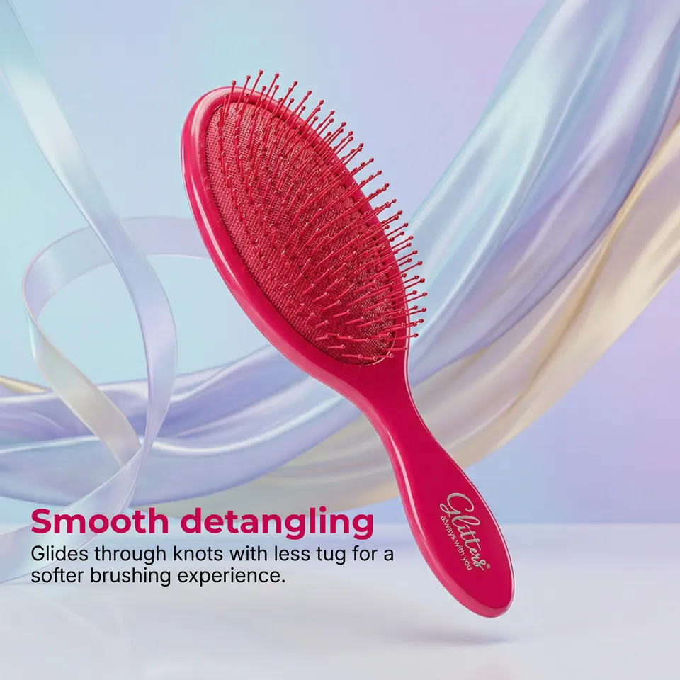 Ultra-Thin Bristle Detangler, Pink